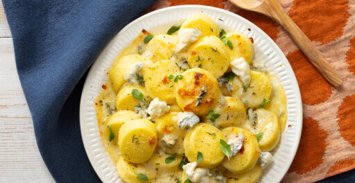 고르곤졸라 돌체, 블랙 후추, 허브의 뇨끼